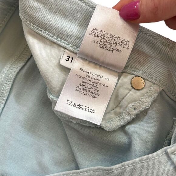 Hudson Natalie Super Skinny Jeans In Soft Sky Blue Size 31 - Picture 4 of 9